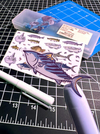 fish sticker sheets